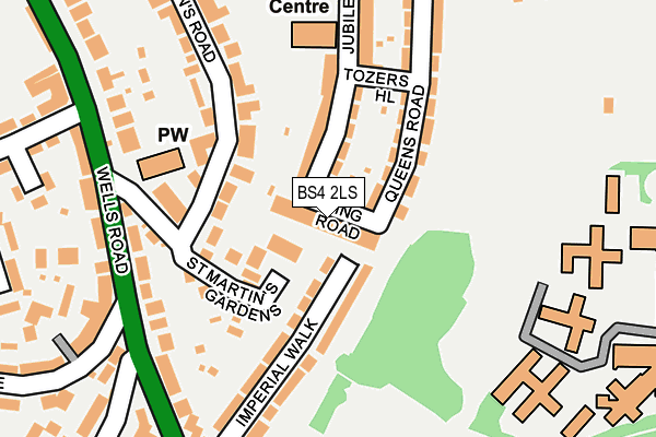 BS4 2LS map - OS OpenMap – Local (Ordnance Survey)