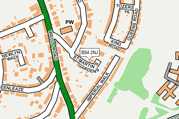 BS4 2NJ map - OS OpenMap – Local (Ordnance Survey)