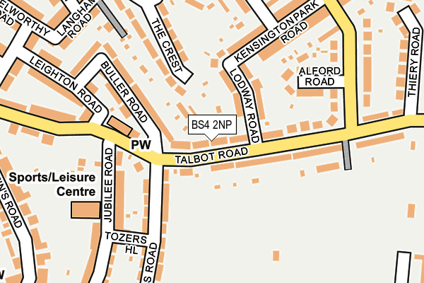 BS4 2NP map - OS OpenMap – Local (Ordnance Survey)