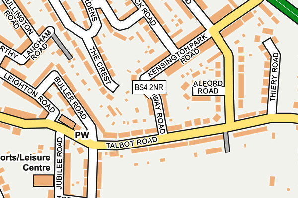 BS4 2NR map - OS OpenMap – Local (Ordnance Survey)