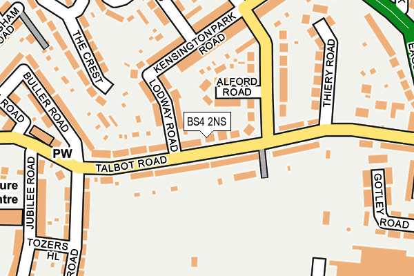 BS4 2NS map - OS OpenMap – Local (Ordnance Survey)