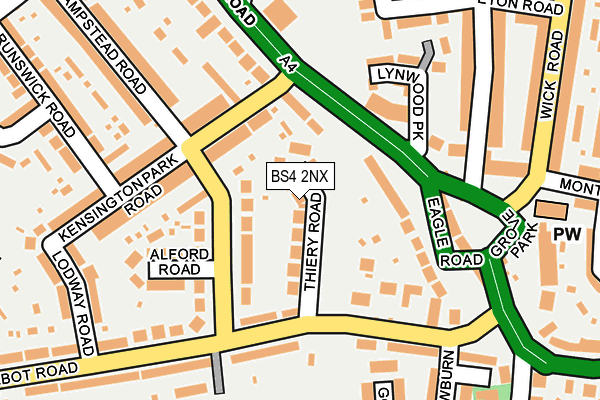 BS4 2NX map - OS OpenMap – Local (Ordnance Survey)