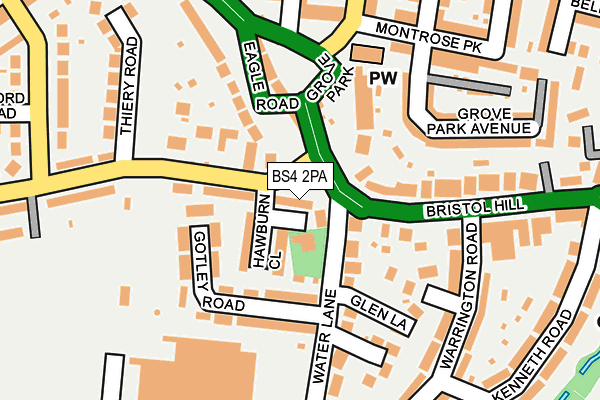 BS4 2PA map - OS OpenMap – Local (Ordnance Survey)