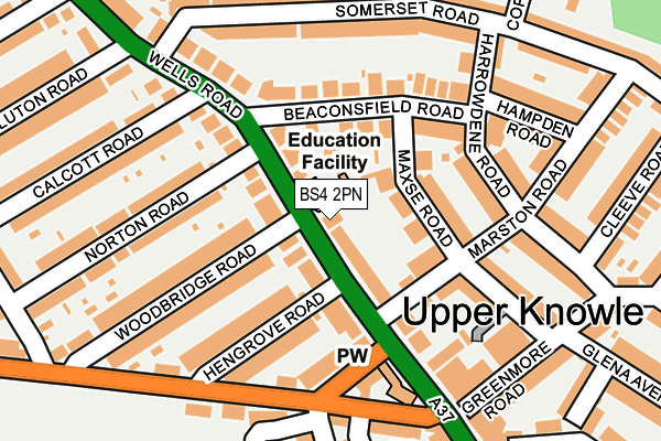 BS4 2PN map - OS OpenMap – Local (Ordnance Survey)