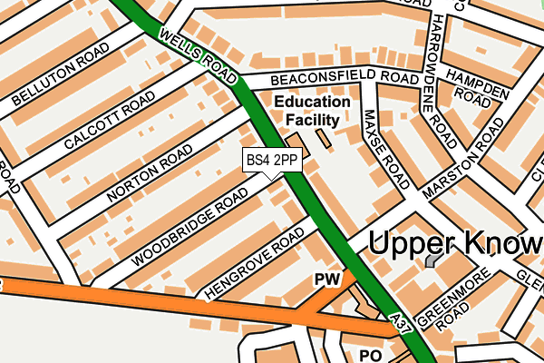 BS4 2PP map - OS OpenMap – Local (Ordnance Survey)
