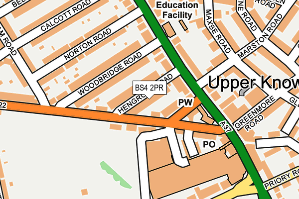 BS4 2PR map - OS OpenMap – Local (Ordnance Survey)