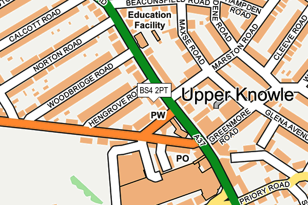 BS4 2PT map - OS OpenMap – Local (Ordnance Survey)