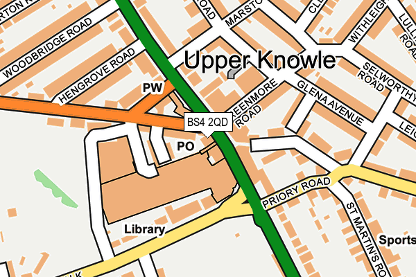BS4 2QD map - OS OpenMap – Local (Ordnance Survey)
