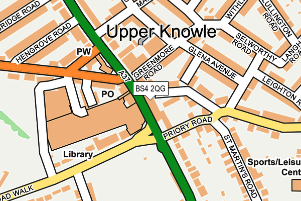 BS4 2QG map - OS OpenMap – Local (Ordnance Survey)