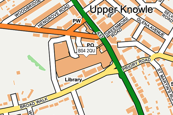 BS4 2QU map - OS OpenMap – Local (Ordnance Survey)