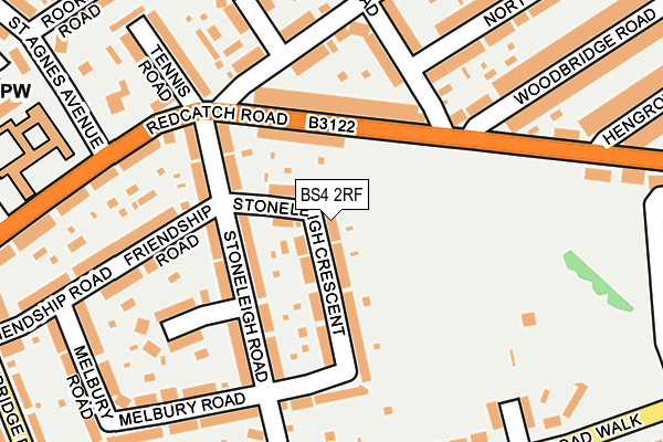 BS4 2RF map - OS OpenMap – Local (Ordnance Survey)