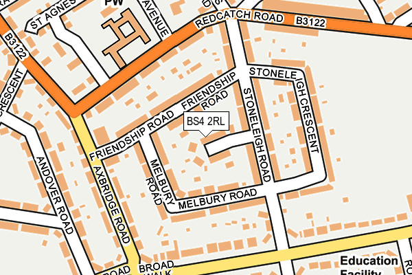 BS4 2RL map - OS OpenMap – Local (Ordnance Survey)