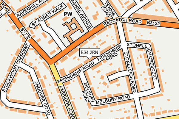 BS4 2RN map - OS OpenMap – Local (Ordnance Survey)