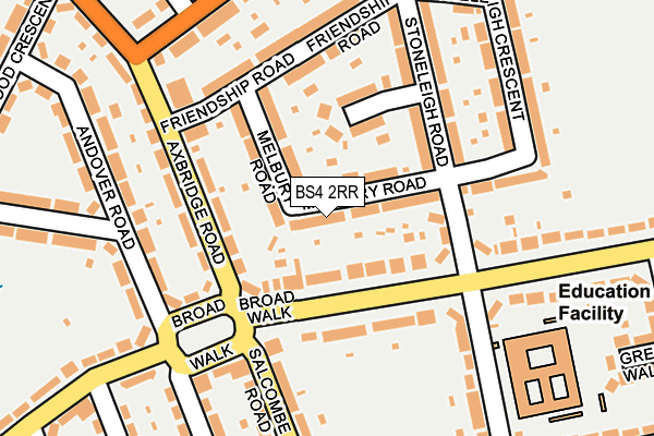 BS4 2RR map - OS OpenMap – Local (Ordnance Survey)