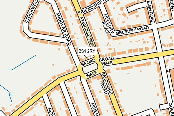 BS4 2RY map - OS OpenMap – Local (Ordnance Survey)