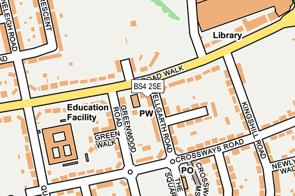 BS4 2SE map - OS OpenMap – Local (Ordnance Survey)