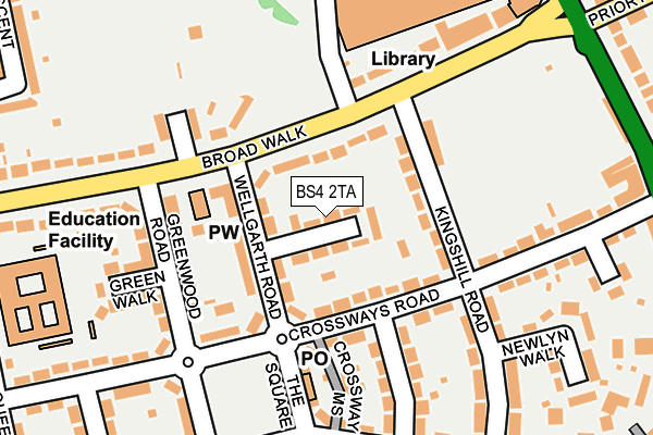 BS4 2TA map - OS OpenMap – Local (Ordnance Survey)
