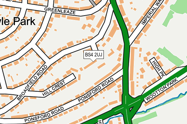 BS4 2UJ map - OS OpenMap – Local (Ordnance Survey)