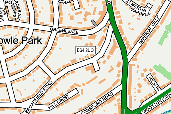 BS4 2UQ map - OS OpenMap – Local (Ordnance Survey)
