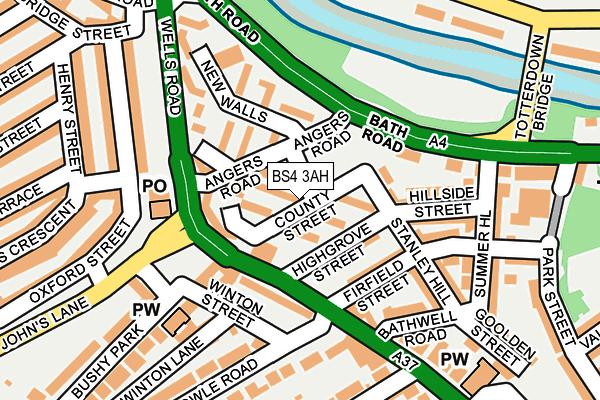 BS4 3AH map - OS OpenMap – Local (Ordnance Survey)