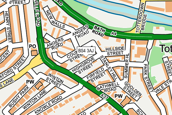 BS4 3AJ map - OS OpenMap – Local (Ordnance Survey)