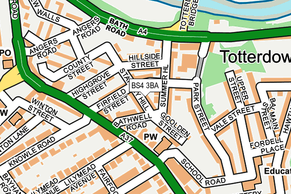 Map of TRUFFLED OF TOTTERDOWN LTD at local scale