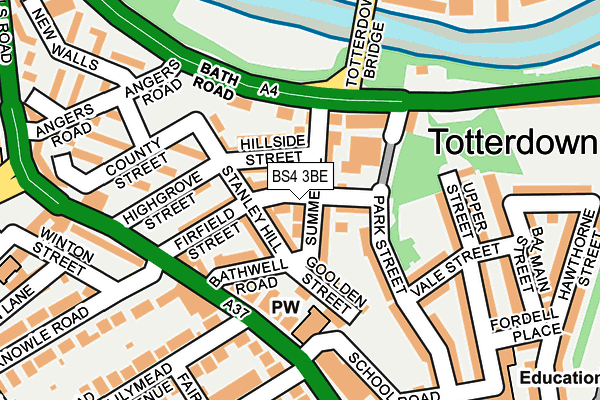 BS4 3BE map - OS OpenMap – Local (Ordnance Survey)