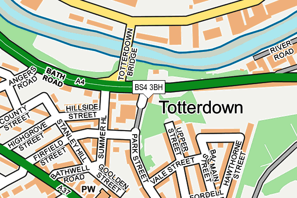 BS4 3BH map - OS OpenMap – Local (Ordnance Survey)