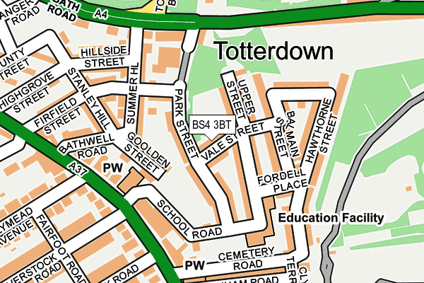 BS4 3BT map - OS OpenMap – Local (Ordnance Survey)