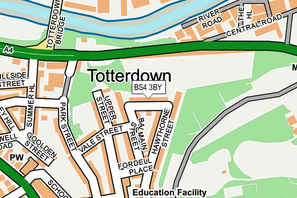 BS4 3BY map - OS OpenMap – Local (Ordnance Survey)