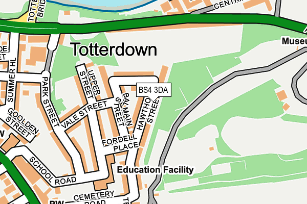 BS4 3DA map - OS OpenMap – Local (Ordnance Survey)