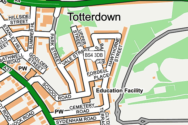 BS4 3DB map - OS OpenMap – Local (Ordnance Survey)