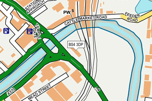 BS4 3DP map - OS OpenMap – Local (Ordnance Survey)