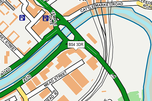 BS4 3DR map - OS OpenMap – Local (Ordnance Survey)