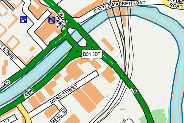 BS4 3DT map - OS OpenMap – Local (Ordnance Survey)