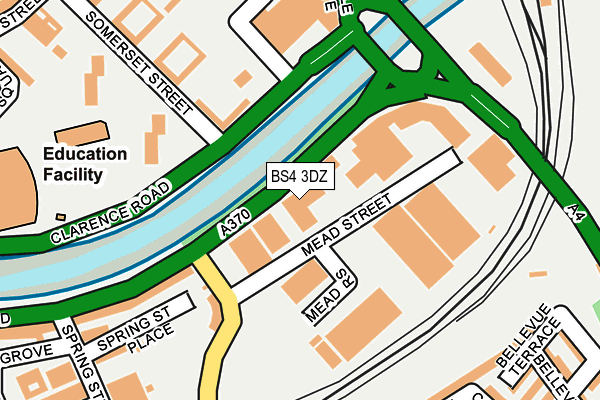 BS4 3DZ map - OS OpenMap – Local (Ordnance Survey)