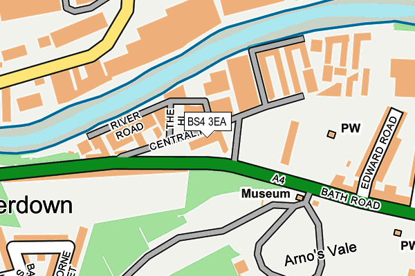 BS4 3EA map - OS OpenMap – Local (Ordnance Survey)