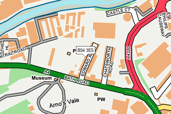 BS4 3ES map - OS OpenMap – Local (Ordnance Survey)