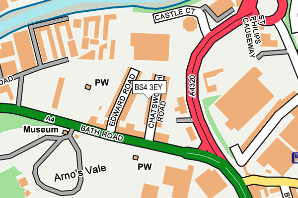 BS4 3EY map - OS OpenMap – Local (Ordnance Survey)