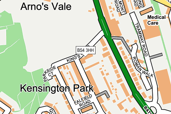 BS4 3HH map - OS OpenMap – Local (Ordnance Survey)