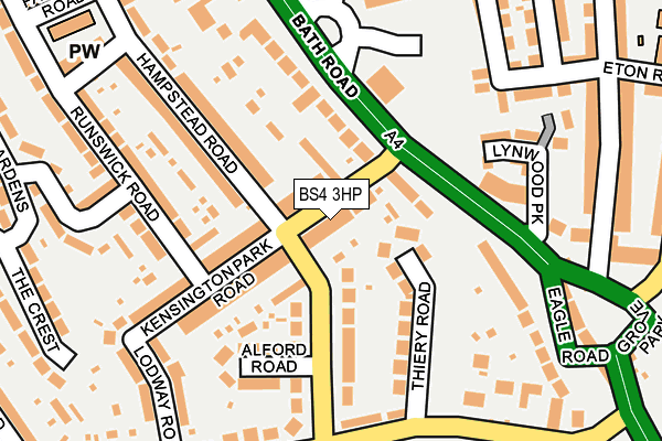 BS4 3HP map - OS OpenMap – Local (Ordnance Survey)