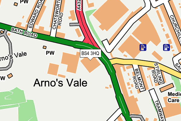 BS4 3HQ map - OS OpenMap – Local (Ordnance Survey)