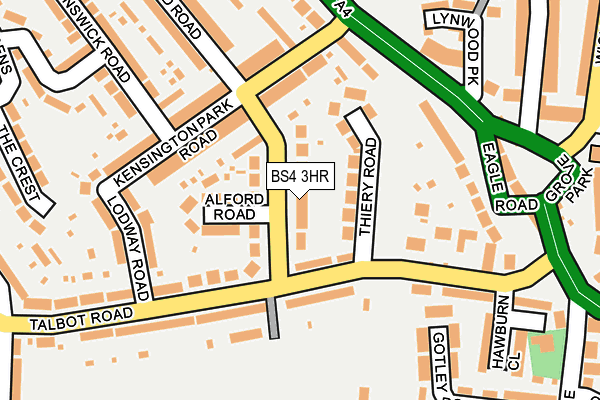 BS4 3HR map - OS OpenMap – Local (Ordnance Survey)