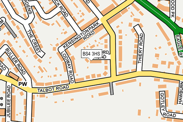 BS4 3HS map - OS OpenMap – Local (Ordnance Survey)