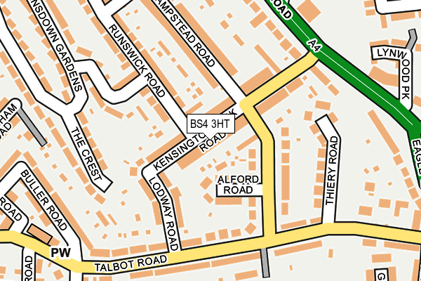 BS4 3HT map - OS OpenMap – Local (Ordnance Survey)