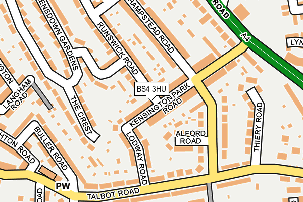 BS4 3HU map - OS OpenMap – Local (Ordnance Survey)