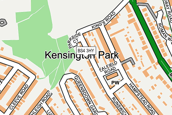 BS4 3HY map - OS OpenMap – Local (Ordnance Survey)