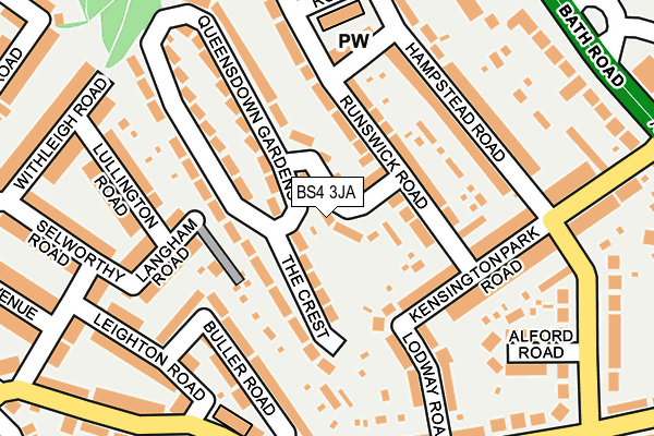 BS4 3JA map - OS OpenMap – Local (Ordnance Survey)