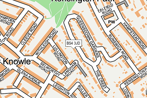 BS4 3JD map - OS OpenMap – Local (Ordnance Survey)