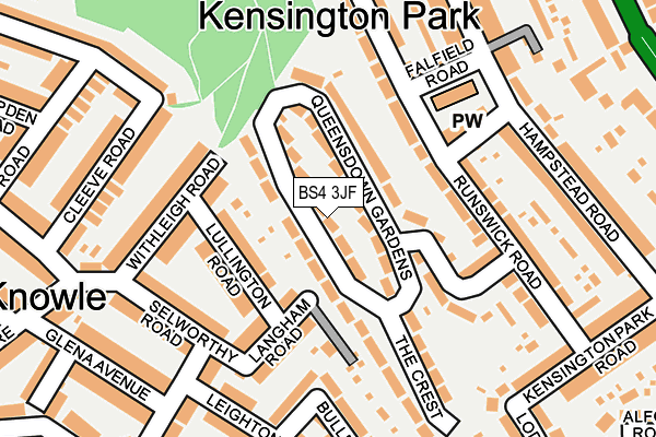 BS4 3JF map - OS OpenMap – Local (Ordnance Survey)